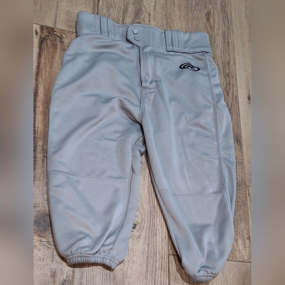 #1660 Rawlings Men's/ Womens Gray Athletic Baseball Knickers Sz S - Picture 2 of 8